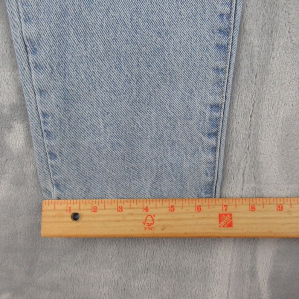 PacSun Two Tone Colorblock Dad Jean High Waisted Blue Denim Size 24 RN090233 - Picture 7 of 13
